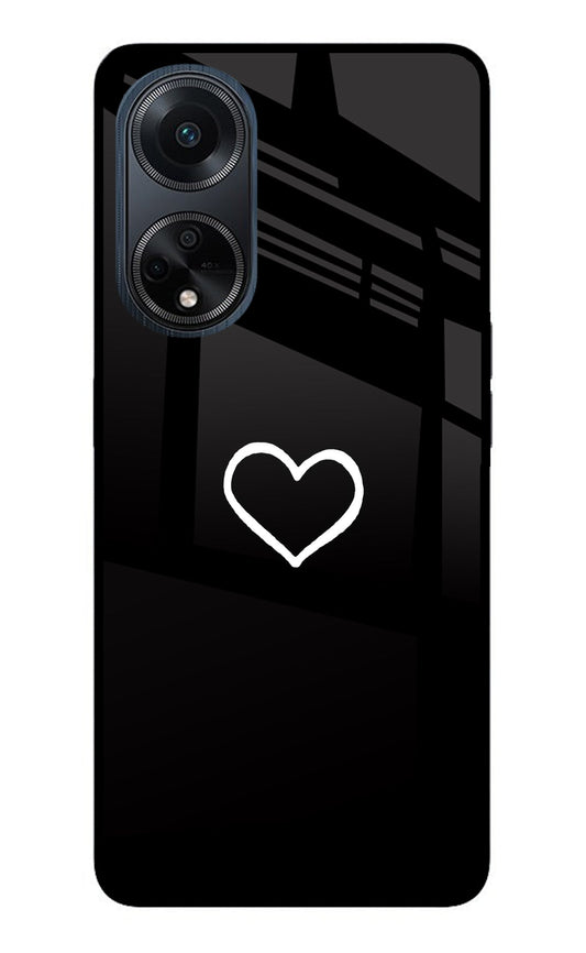 Heart Oppo F23 Glass Case