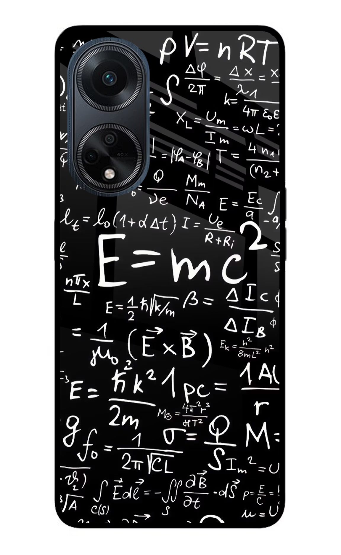 Physics Formula Oppo F23 Glass Case Back Cover by Casekaro