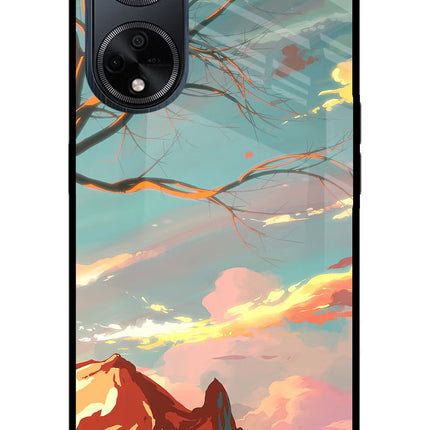 Scenery Oppo F23 Glass Case Back Cover by Casekaro