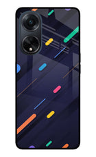 Abstract Design Oppo F23 Glass Case