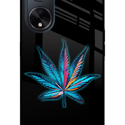 Weed Oppo F23 Glass Case Back Cover by Casekaro