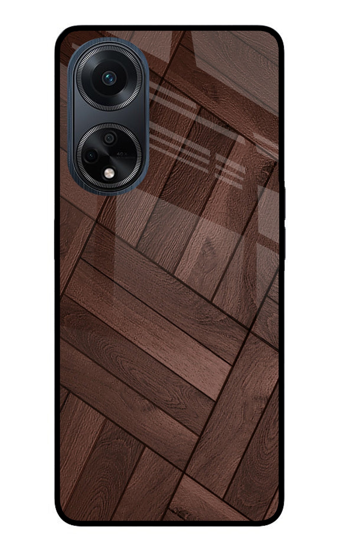 Wooden Texture Design Oppo F23 Back Cover