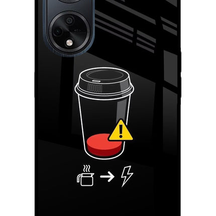 Coffee Oppo F23 Glass Case Back Cover by Casekaro
