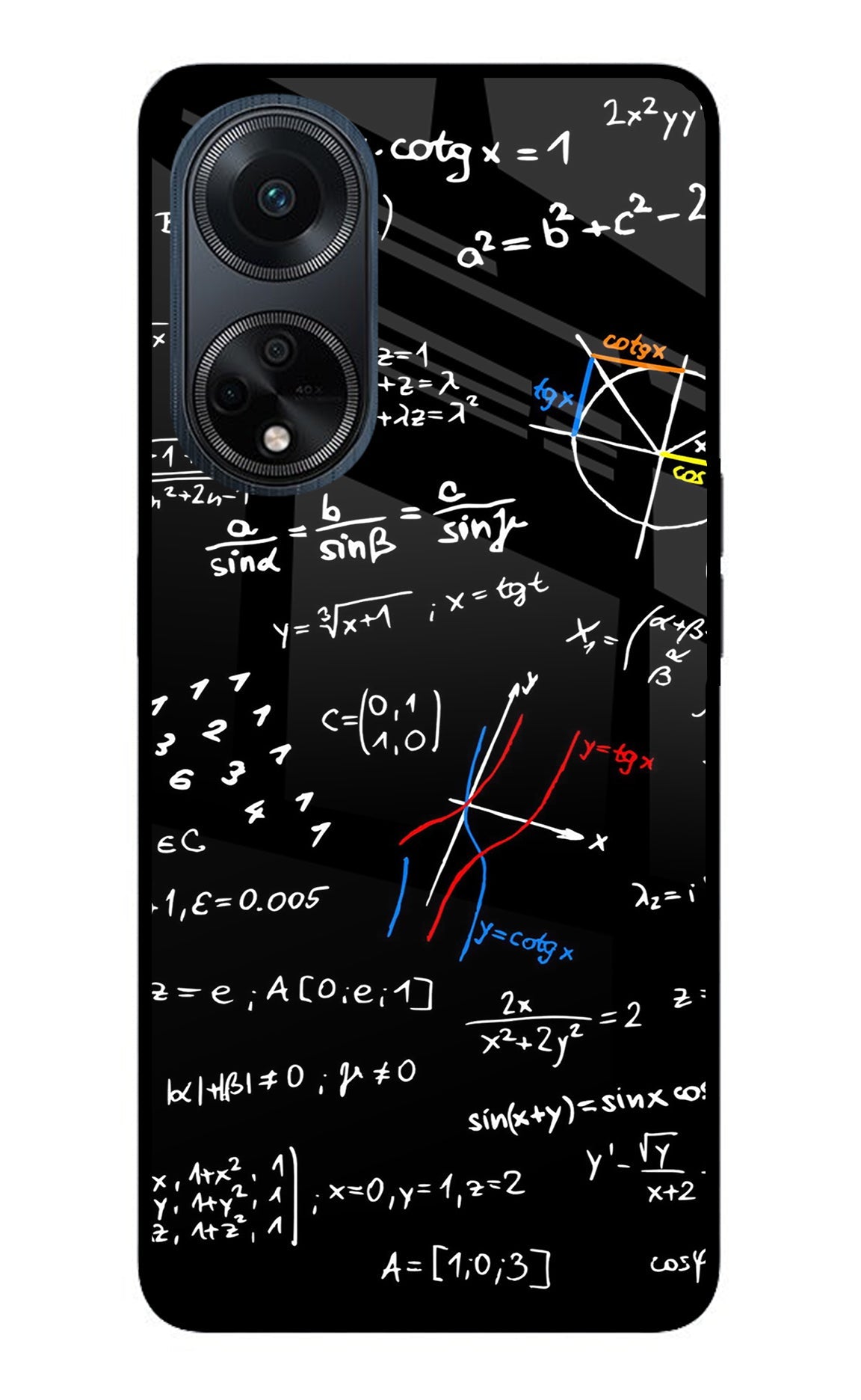 Mathematics Formula Oppo F23 Back Cover