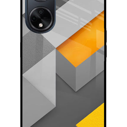 Abstract Oppo F23 Glass Case Back Cover by Casekaro