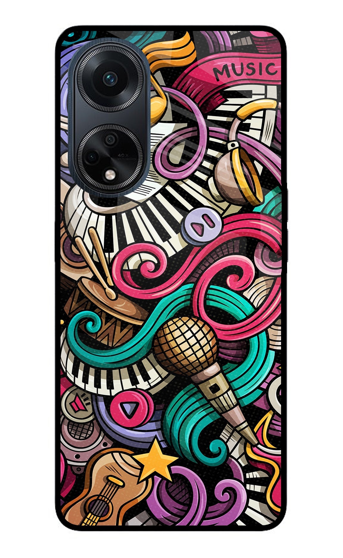 Music Abstract Oppo F23 Back Cover