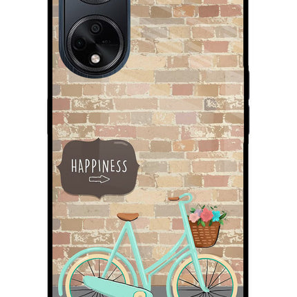 Happiness Artwork Oppo F23 Glass Case Back Cover by Casekaro