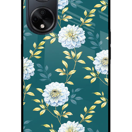 Flowers Oppo F23 Glass Case Back Cover by Casekaro