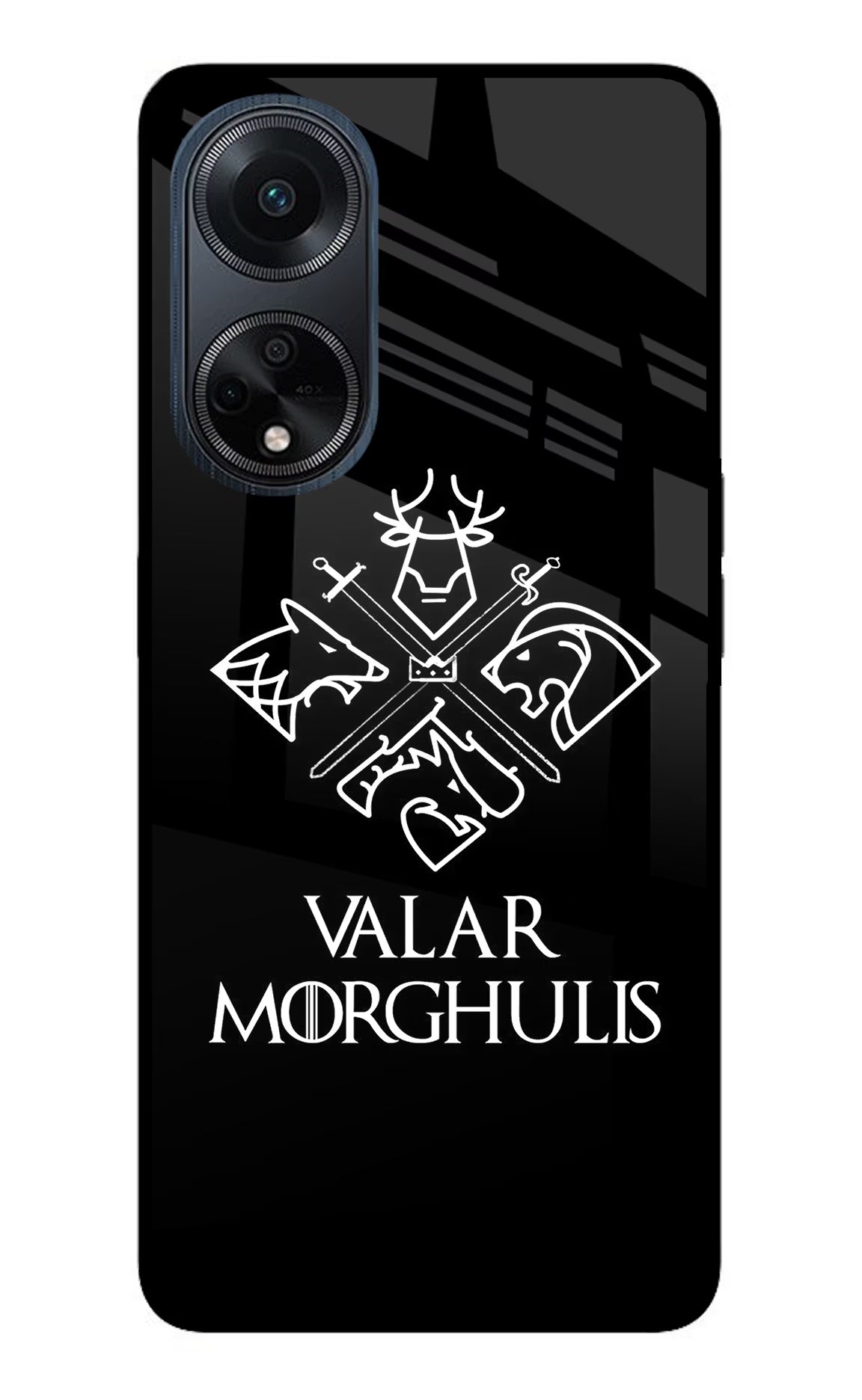 Valar Morghulis | Game Of Thrones Oppo F23 Glass Case Back Cover by Casekaro