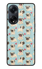 Pug Dog Oppo F23 Glass Case