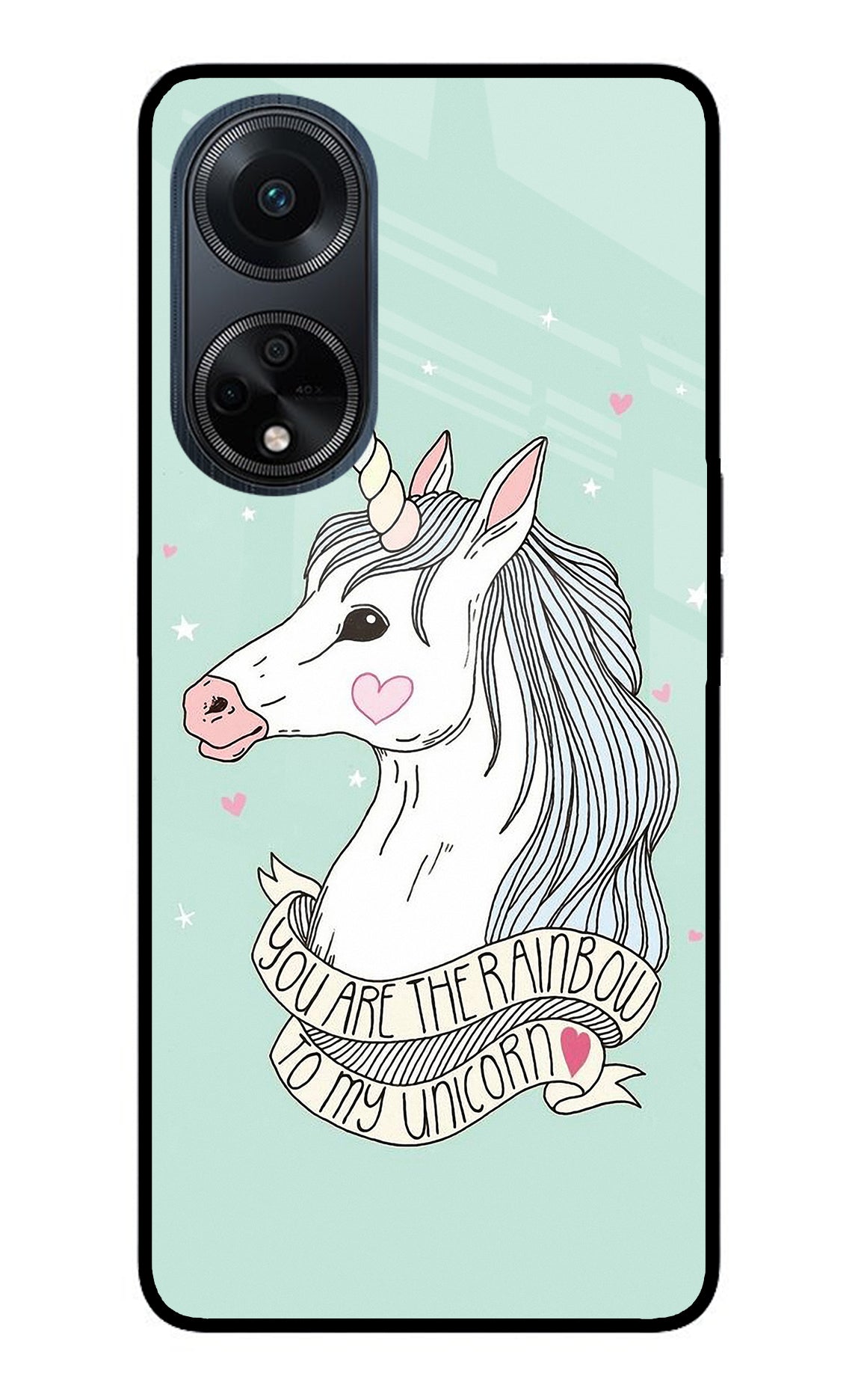 Unicorn Wallpaper Oppo F23 Back Cover