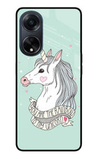 Unicorn Wallpaper Oppo F23 Glass Case