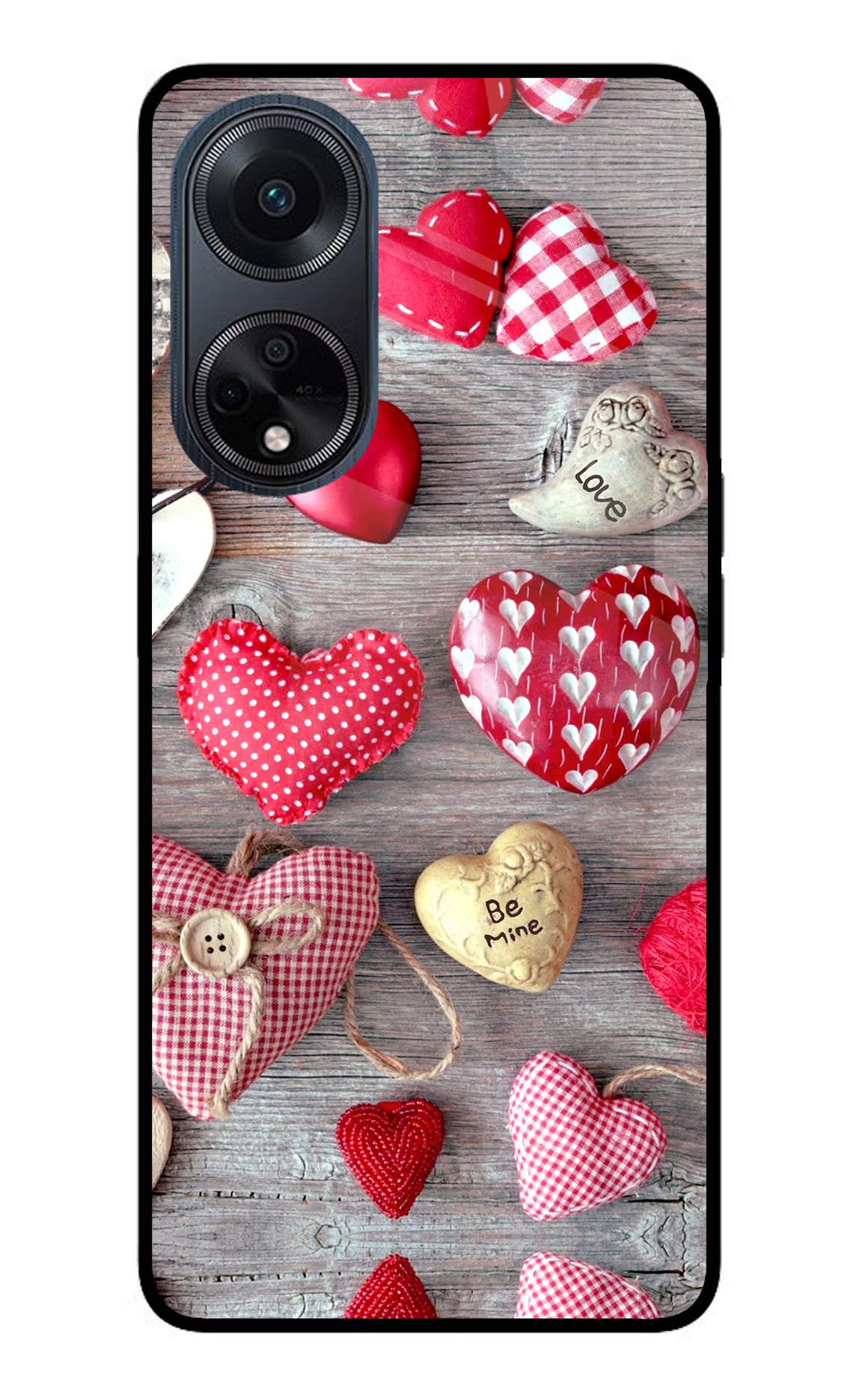 Love Wallpaper Oppo F23 Glass Case Back Cover by Casekaro