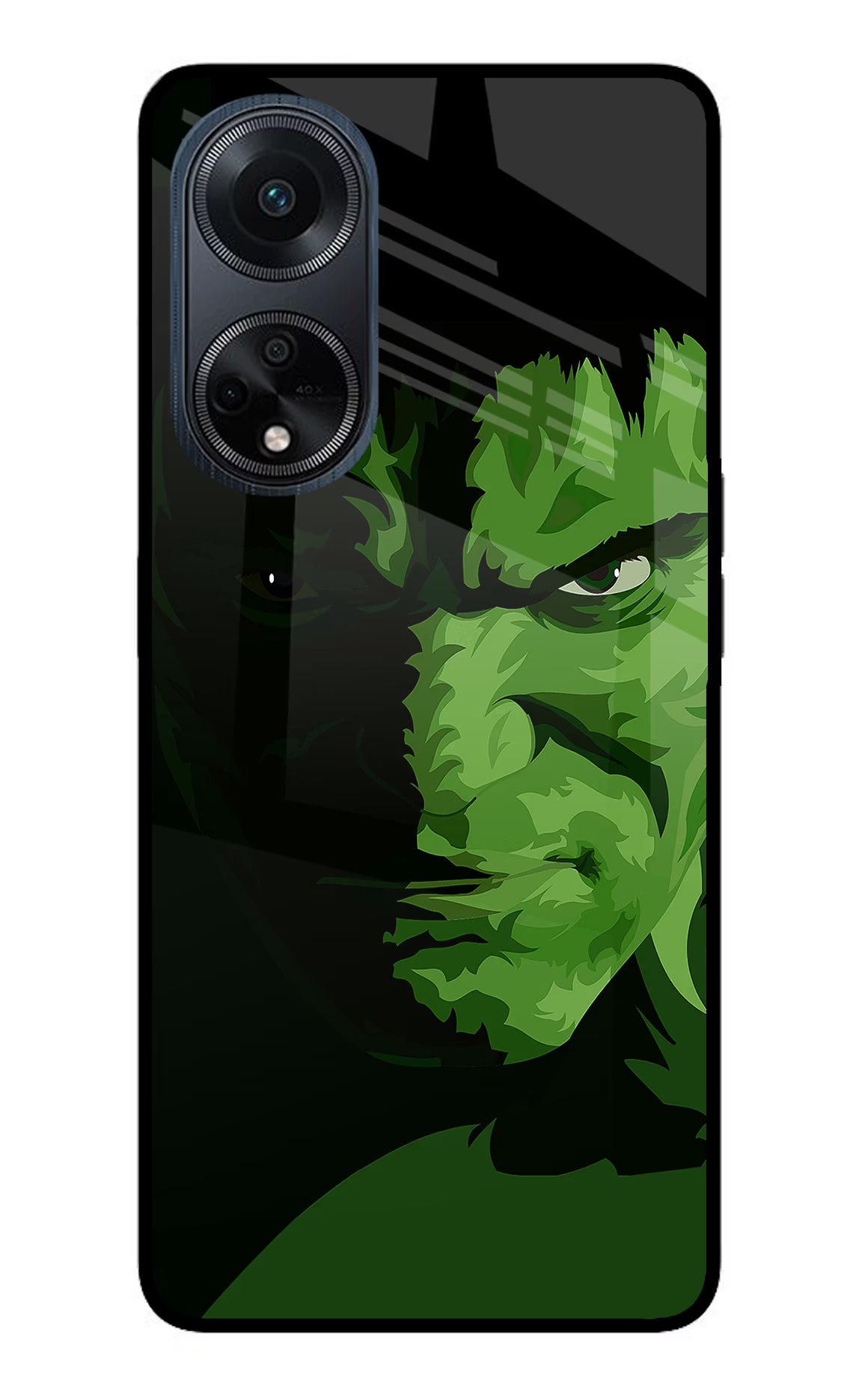 HULK Oppo F23 Glass Case Back Cover by Casekaro