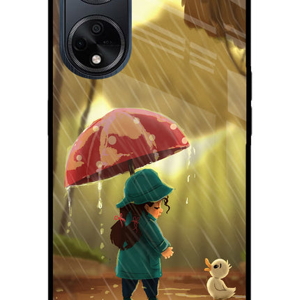 Rainy Day Oppo F23 Glass Case