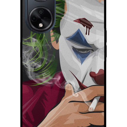 Joker Smoking Oppo F23 Glass Case Back Cover by Casekaro