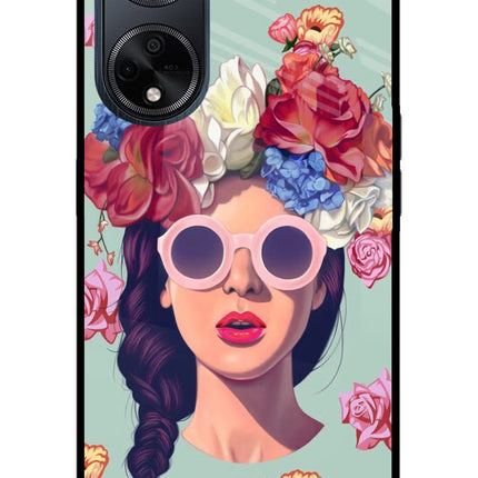Pretty Girl Oppo F23 Glass Case Back Cover by Casekaro