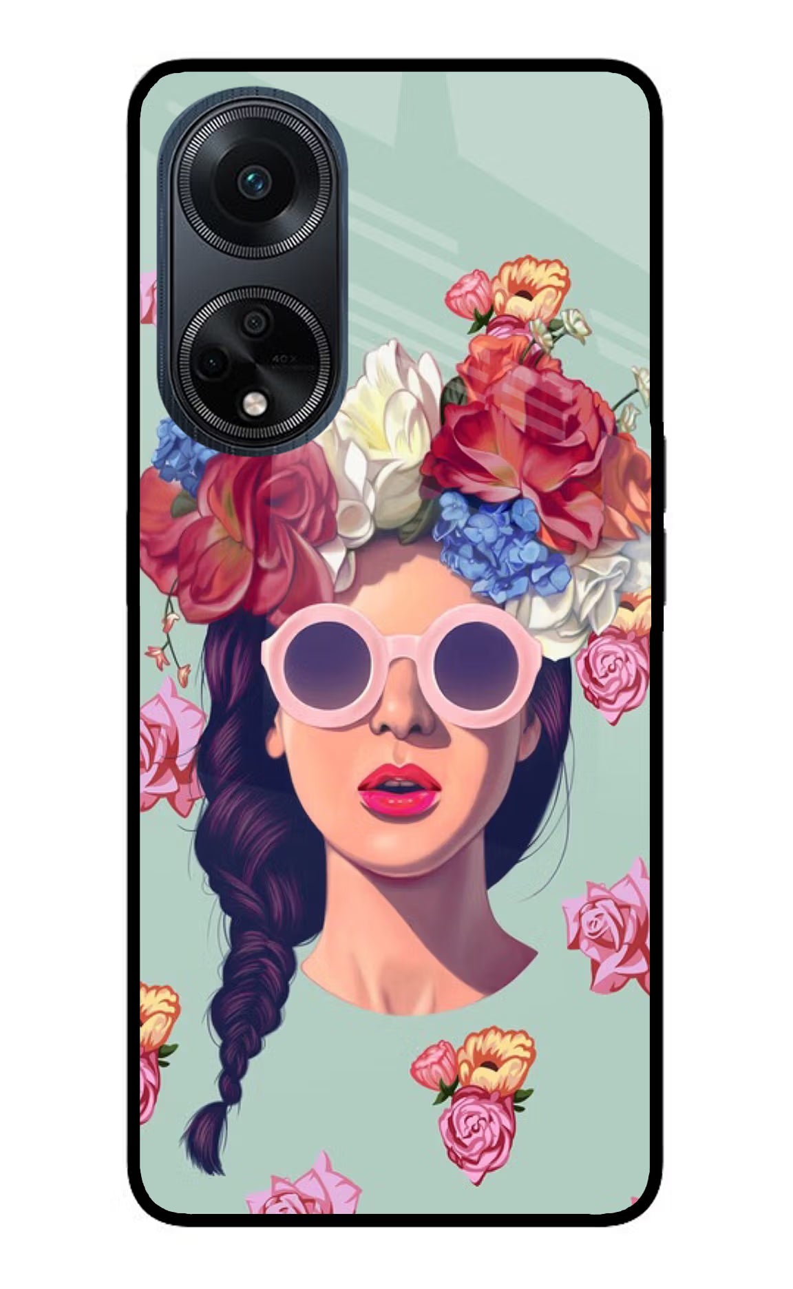 Pretty Girl Oppo F23 Glass Case Back Cover by Casekaro