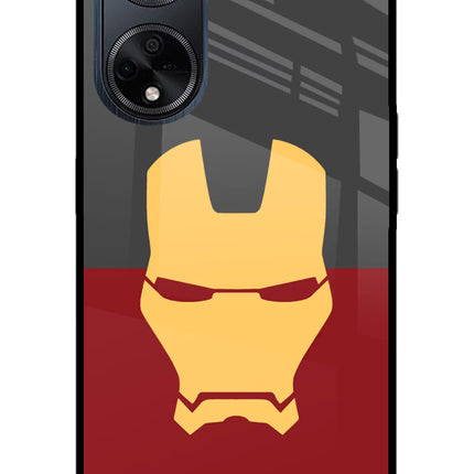 Ironman Oppo F23 Glass Case Back Cover by Casekaro
