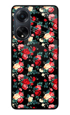 Rose Pattern Oppo F23 Glass Case