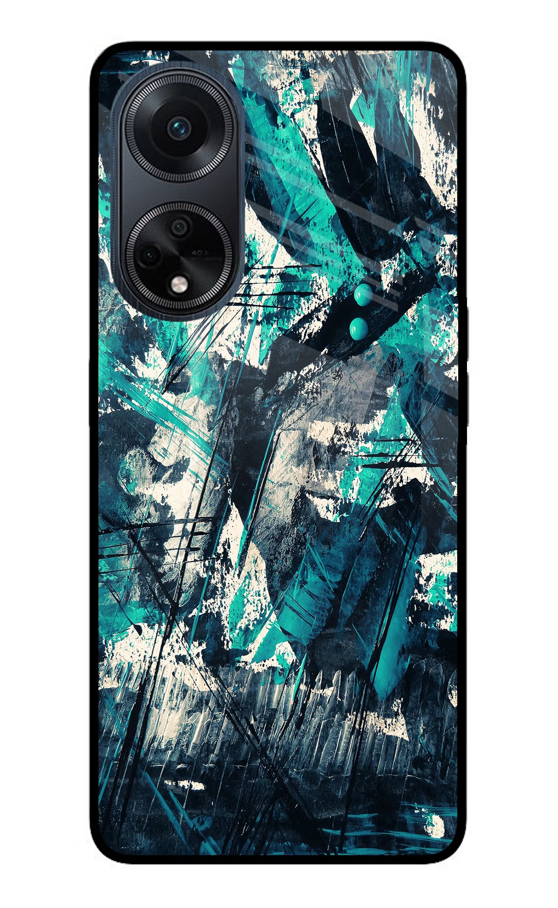 Artwork Oppo F23 Glass Case Back Cover by Casekaro