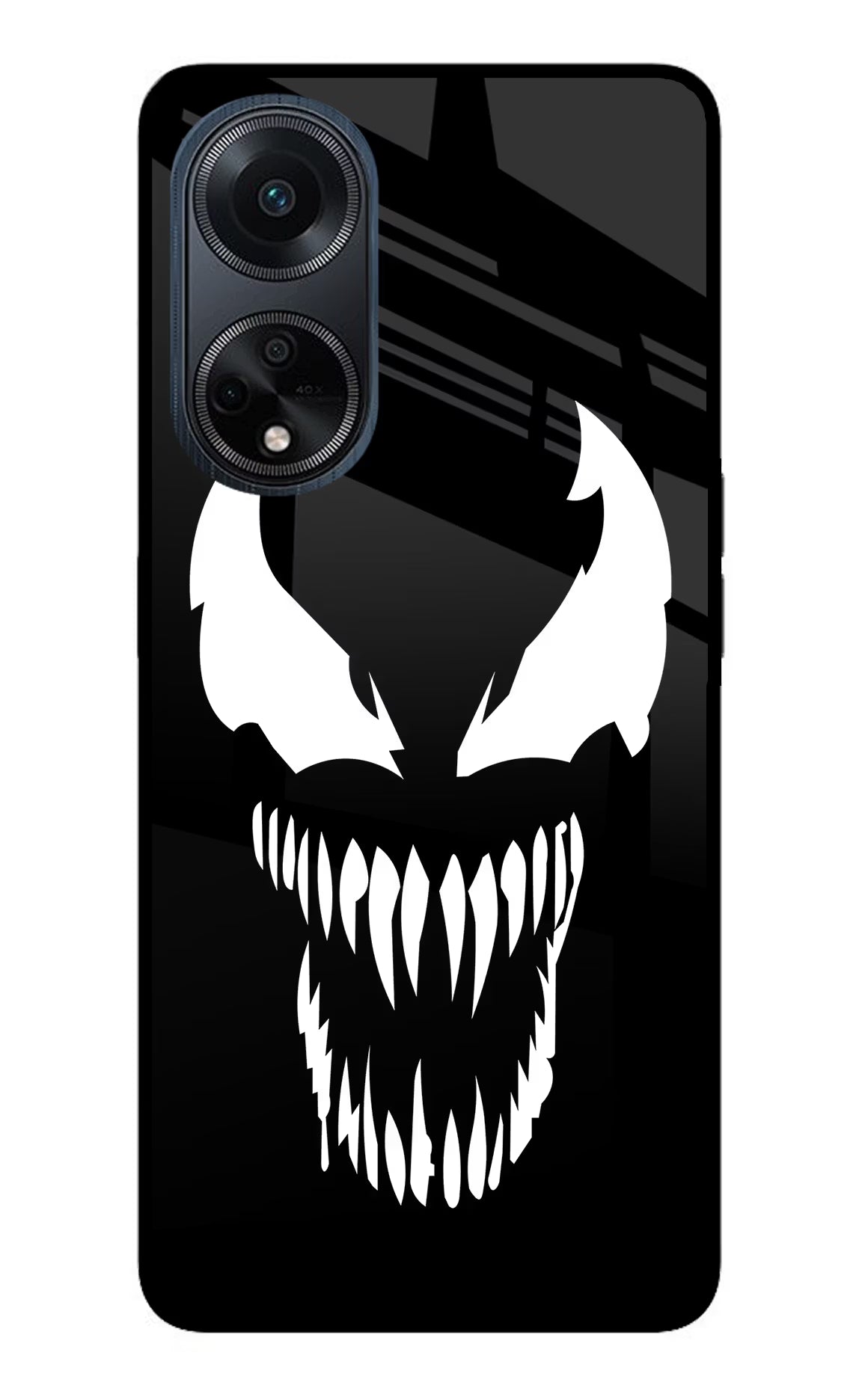 Venom Oppo F23 Glass Case Back Cover by Casekaro
