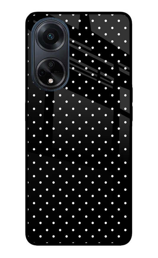 White Dots Oppo F23 Glass Case