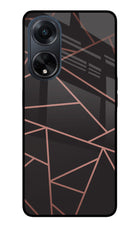 Geometric Pattern Oppo F23 Glass Case