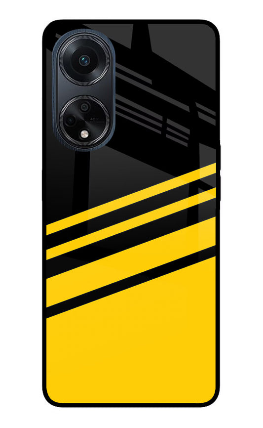 Yellow Shades Oppo F23 Glass Case