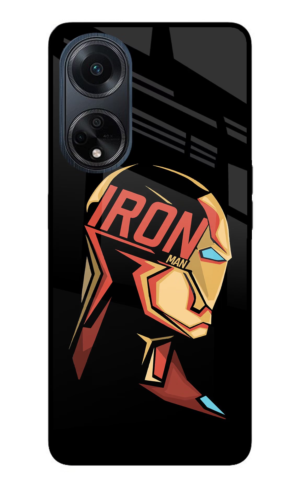 IronMan Oppo F23 Glass Case Back Cover by Casekaro