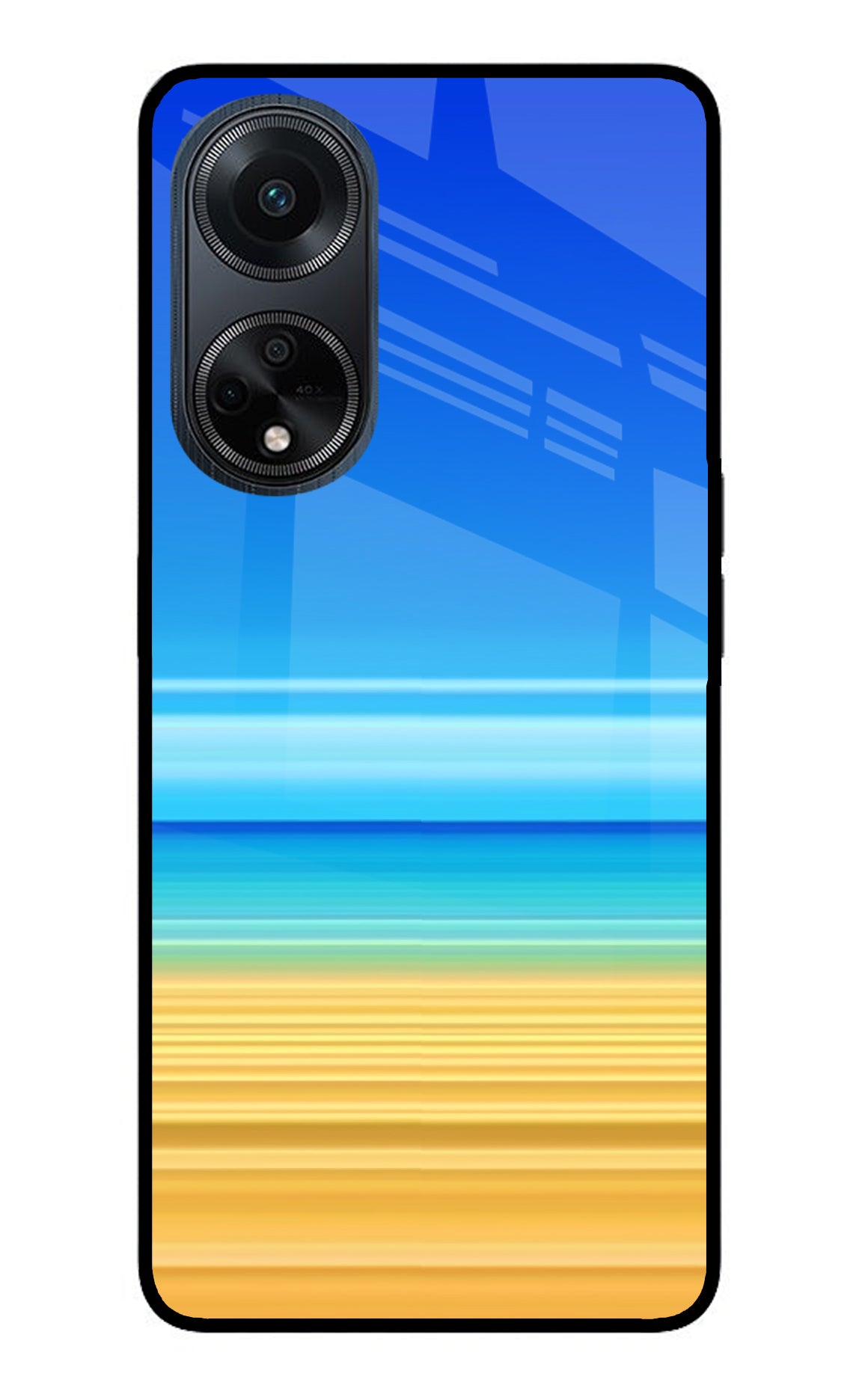 Beach Art Oppo F23 Glass Case