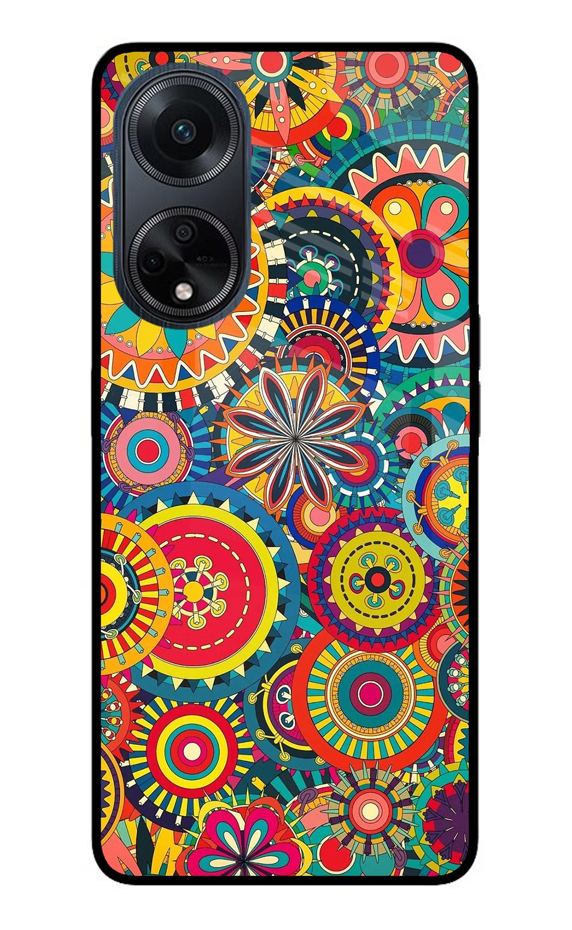 Gol Gol Art Oppo F23 Glass Case Back Cover by Casekaro