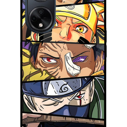 Naruto Character Oppo F23 Glass Case Back Cover by Casekaro