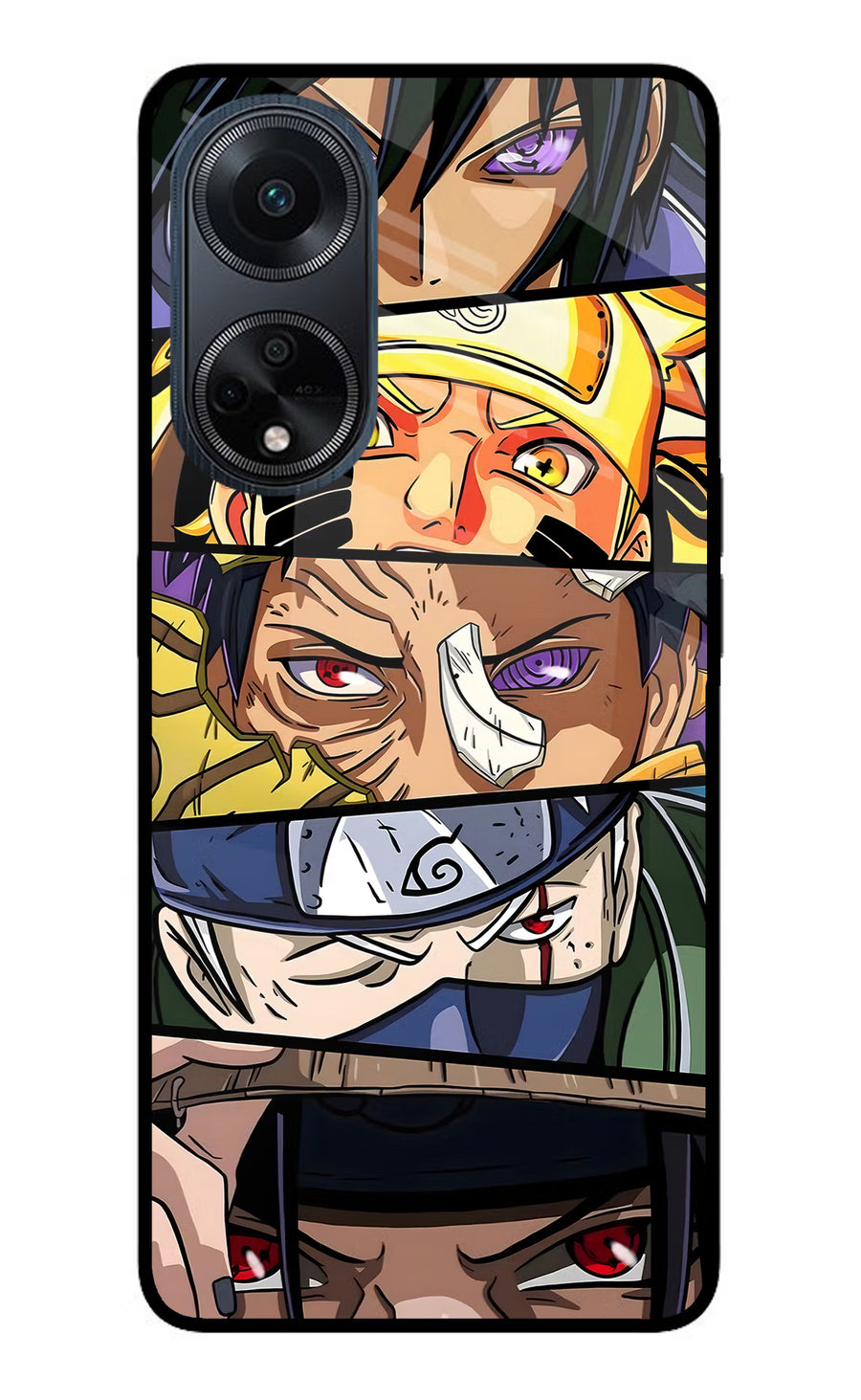 Naruto Character Oppo F23 Back Cover, Glass case