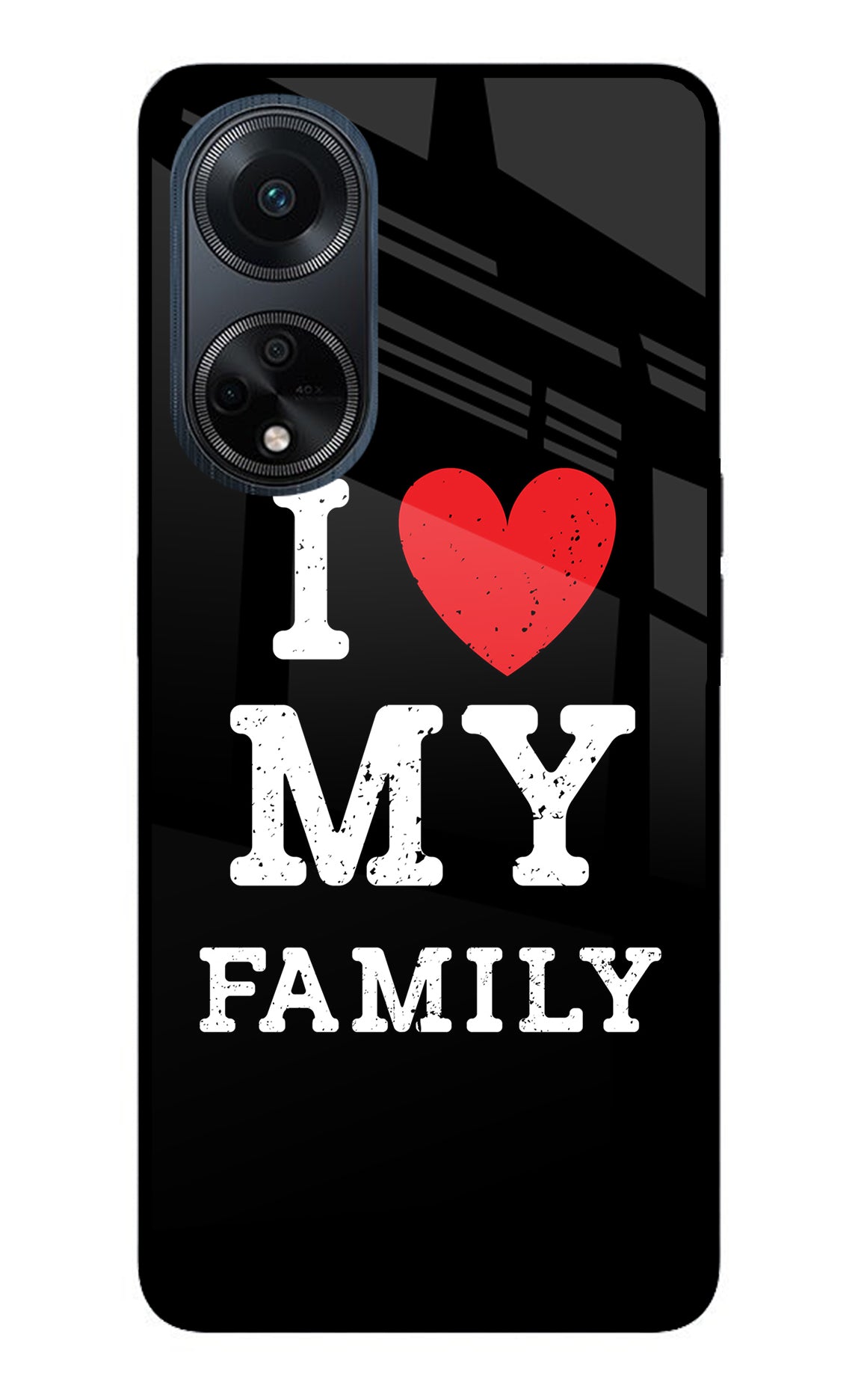 I Love My Family Oppo F23 Back Cover