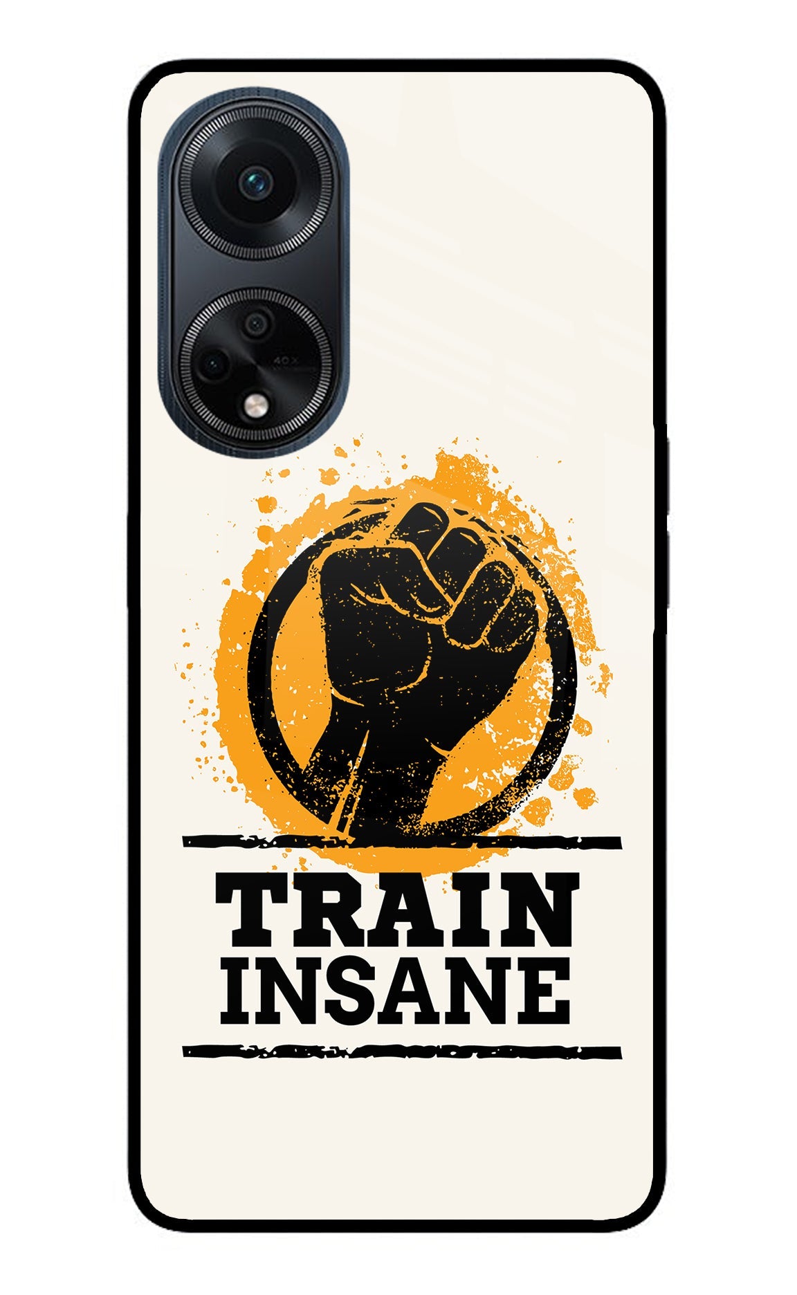 Train Insane Oppo F23 Glass Case