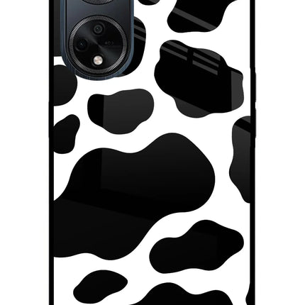 Cow Spots Oppo F23 Glass Case