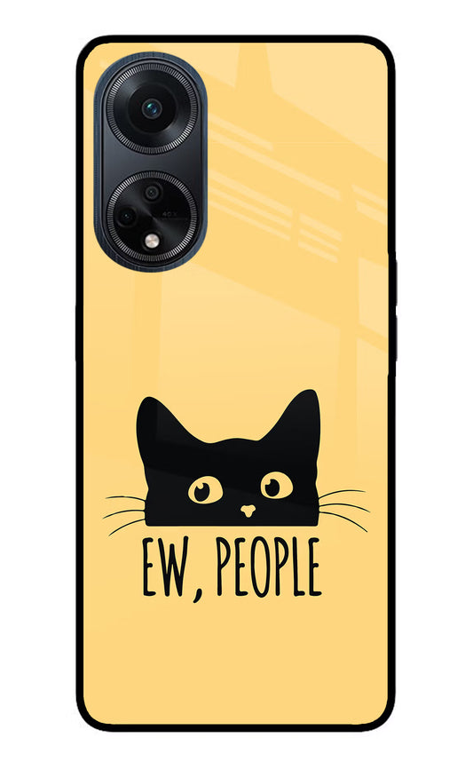 Ew People Catitude Oppo F23 Glass Case