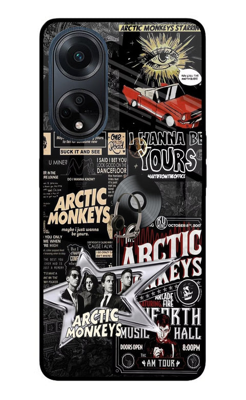 Arctic Monkeys Oppo F23 Glass Case