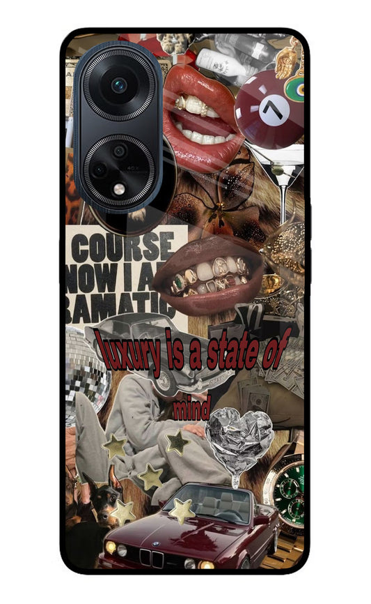 Luxury Oppo F23 Glass Case