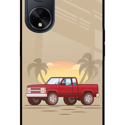 Desert Classic Drive Oppo F23 Glass Case Back Cover by Casekaro
