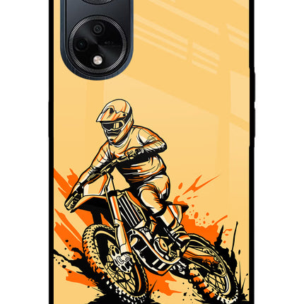 Off-Road Fury Oppo F23 Glass Case Back Cover by Casekaro
