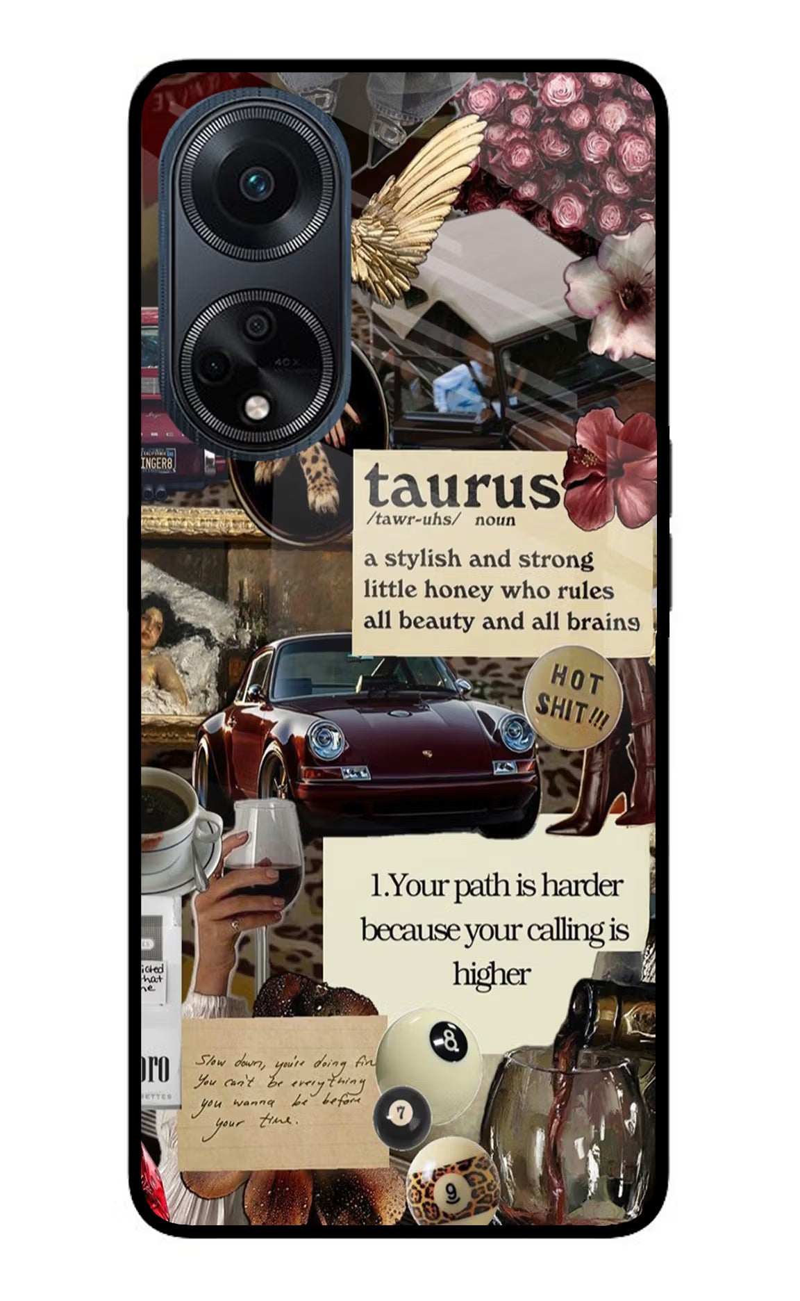 Taurus Zodiac Oppo F23 Glass Case