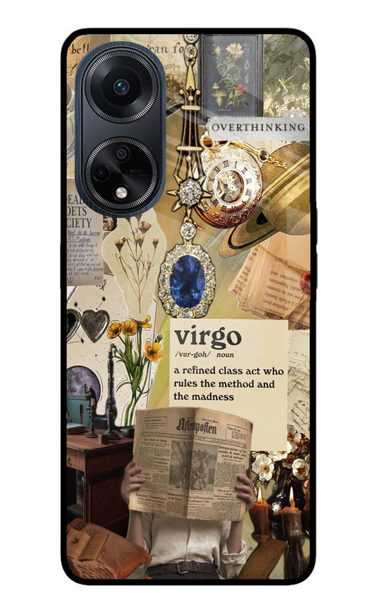 Virgo Zodiac Oppo F23 Glass Case
