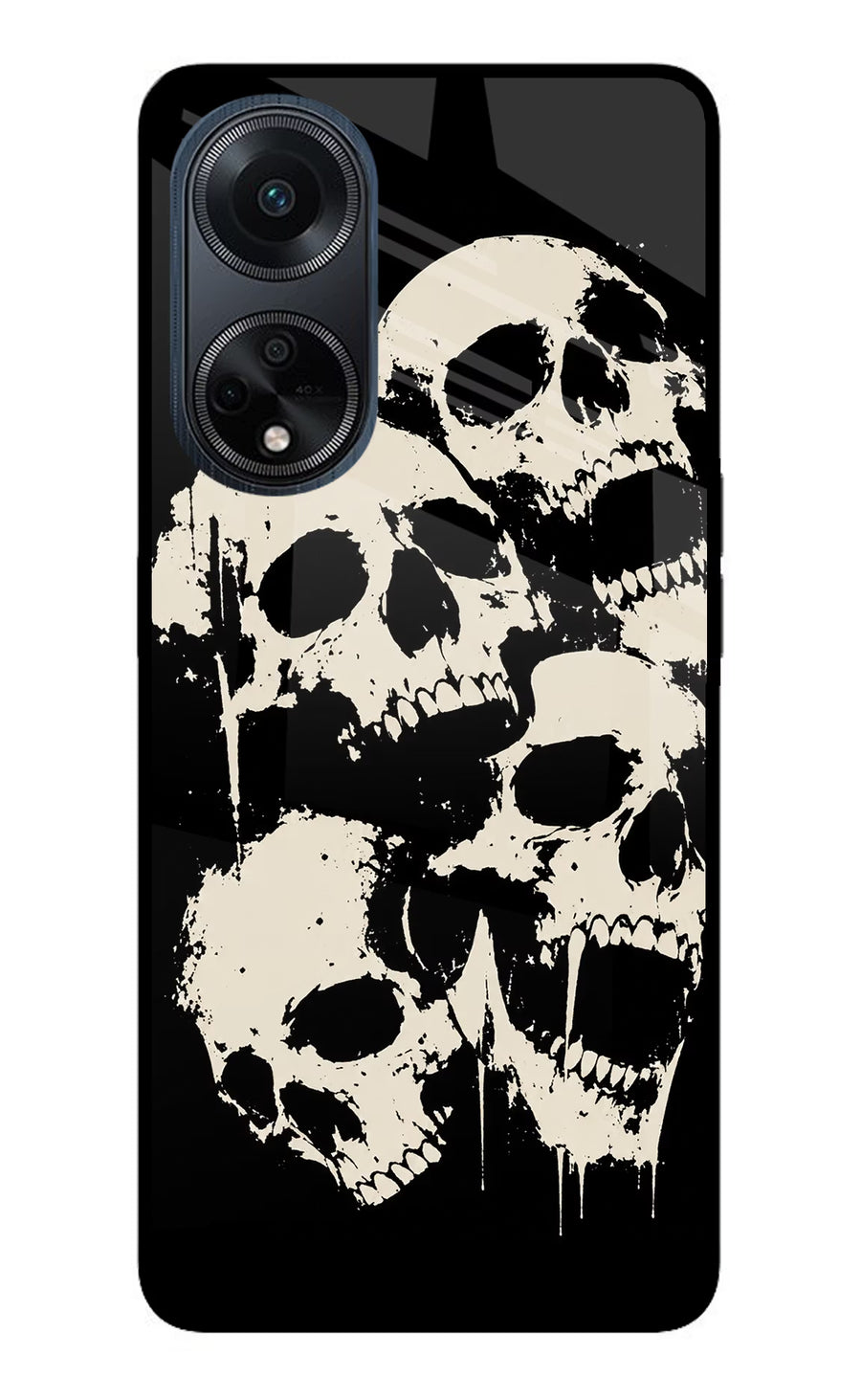 Dead Stack Oppo F23 Back Cover, Glass case
