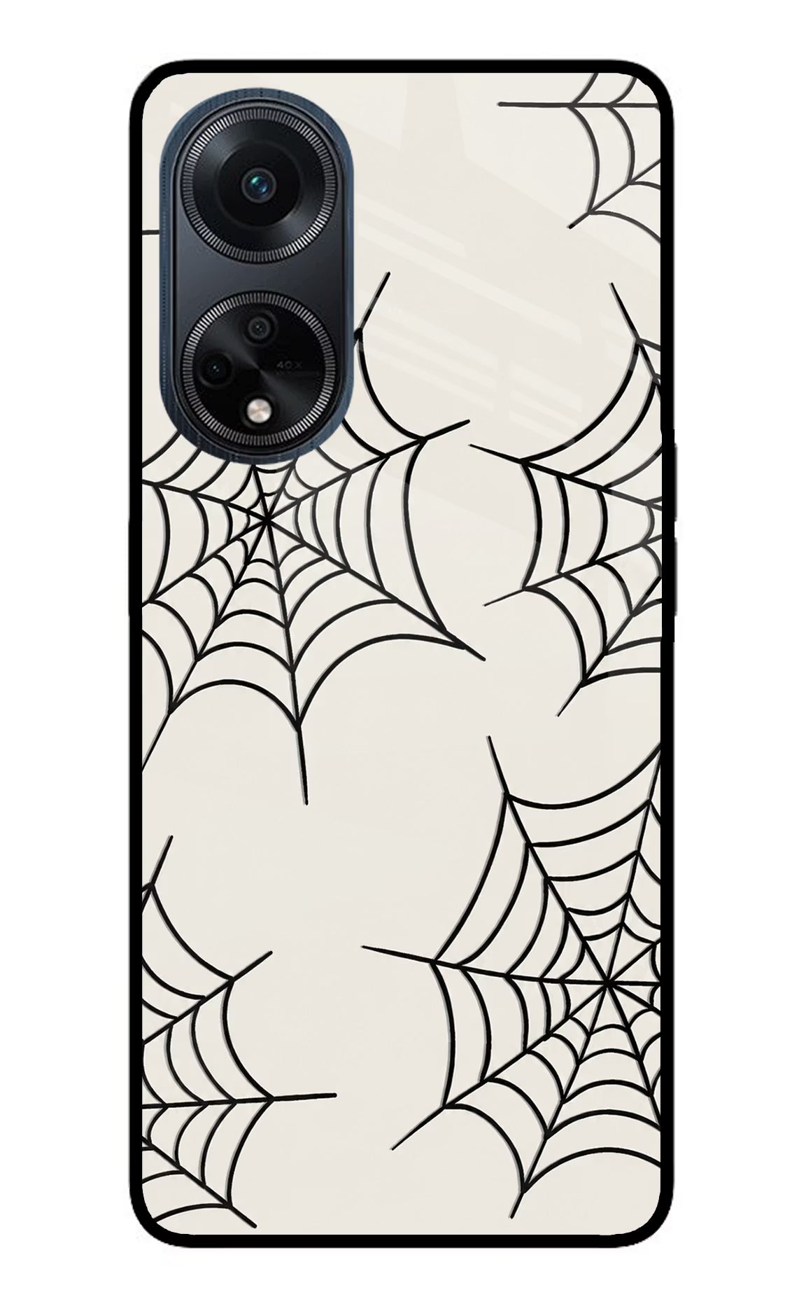 Spider Web Oppo F23 Glass Case