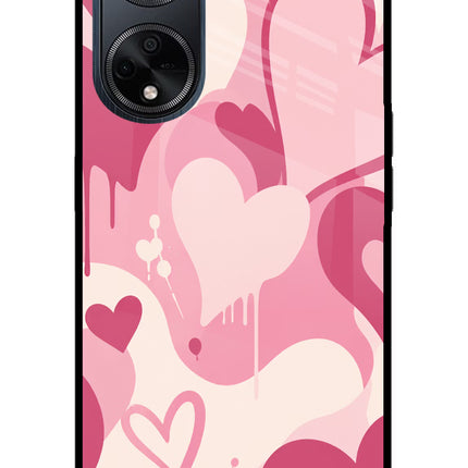 Hearty case Oppo F23 Glass Case Back Cover by Casekaro