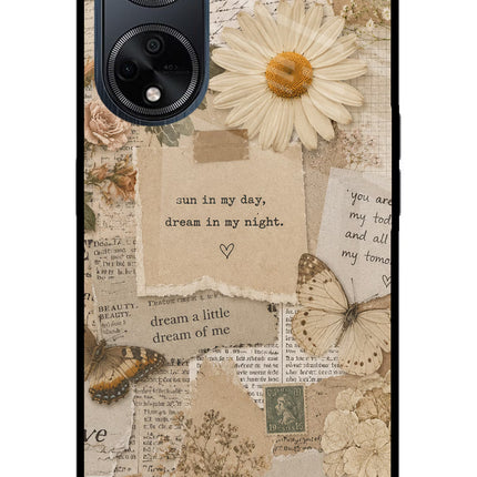 Vintage case Oppo F23 Glass Case Back Cover by Casekaro