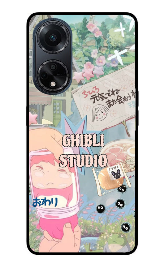 Studio Ghibli Oppo F23 Glass Case