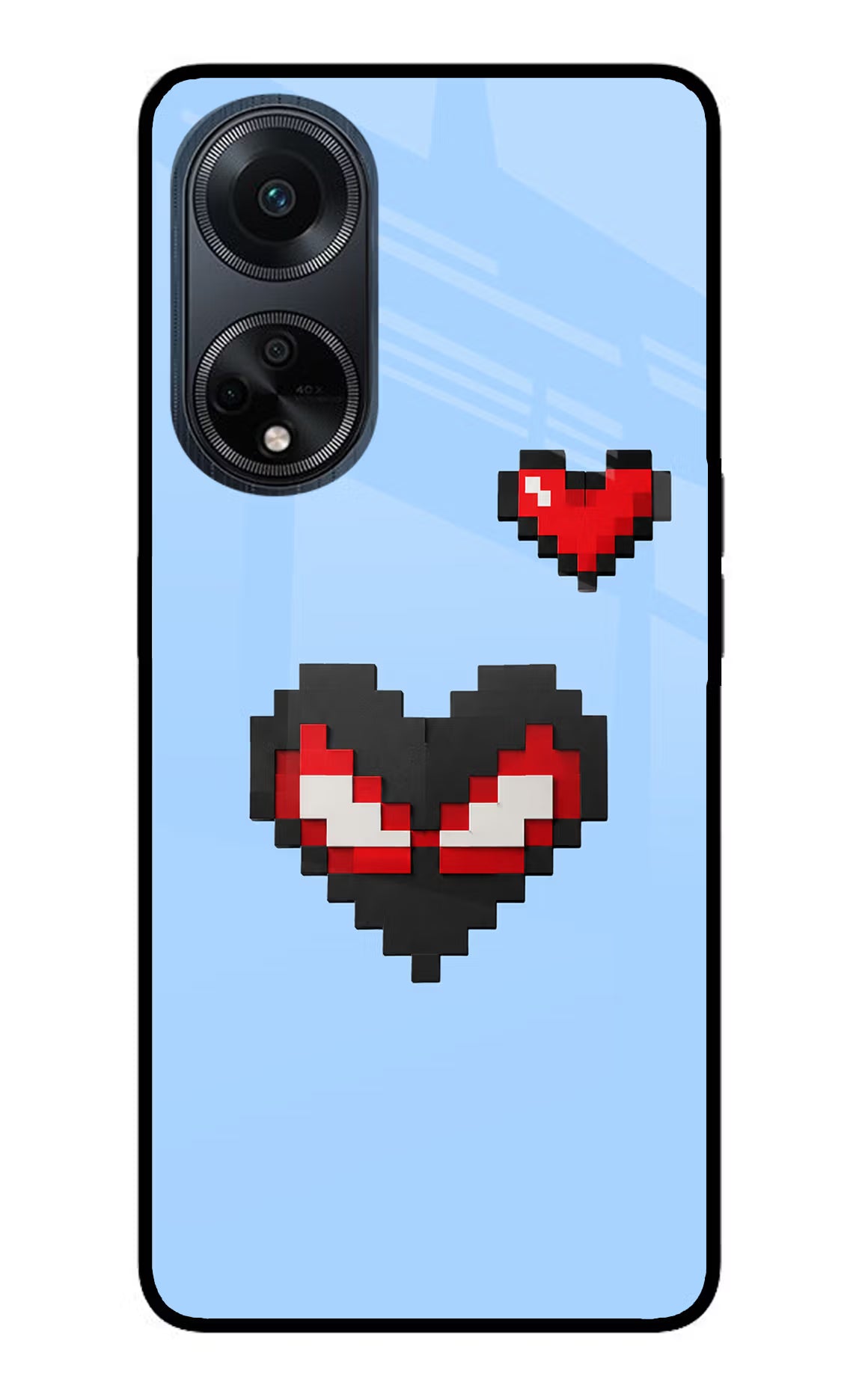 Peter Heart Oppo F23 Glass Case